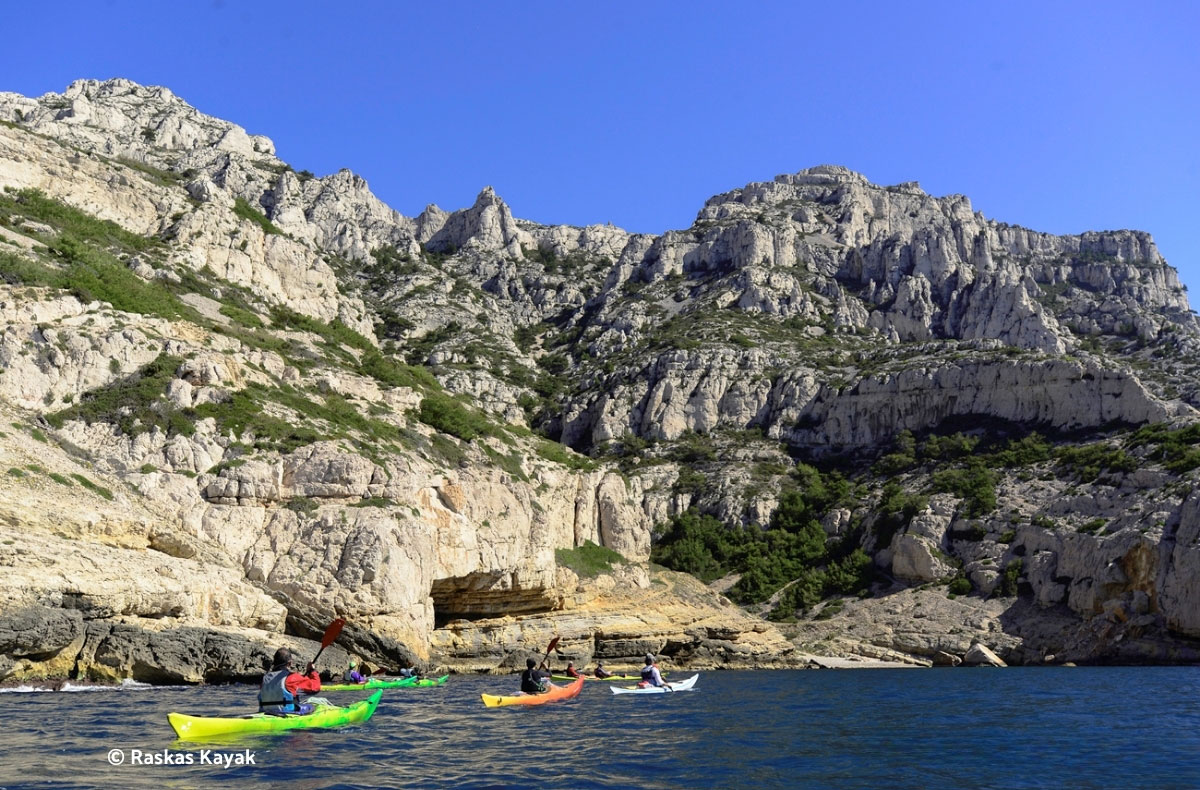 calanques en kayak